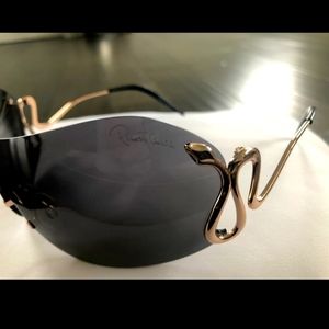 Roberto Cavalli Sunglasses with Gold Snake Detail